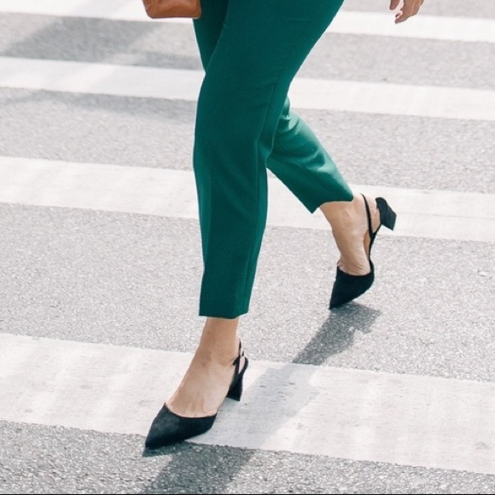 Tamara Mellon Suede Slingback Pumps